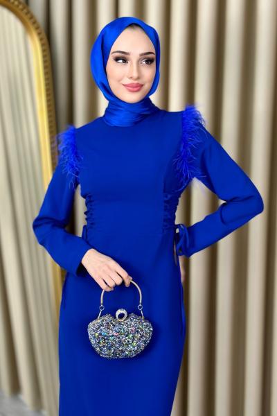 Perla Elbise Saks Mavisi