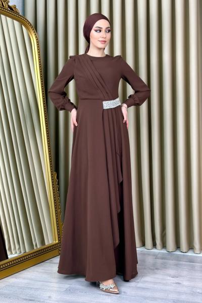 Yelda Abiye Kahverengi