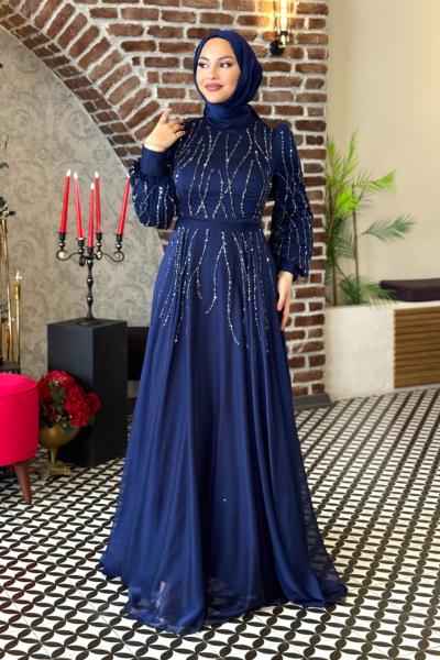 Nural Abiye Lacivert