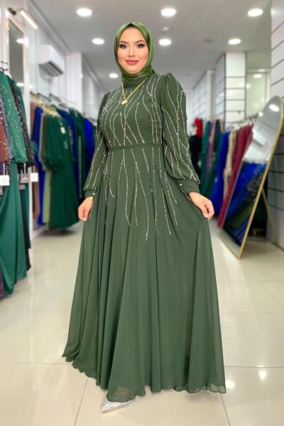 Kumsal Abiye koyu haki