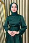 Sevgi Abiye Tesettür Koyu Yeşil