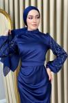 Şura Abiye Tesettür Lacivert