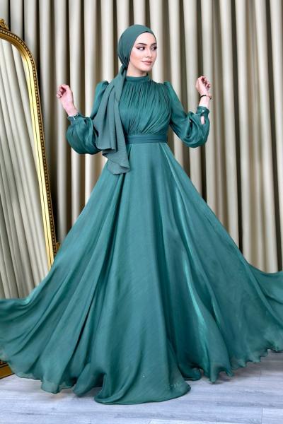 Sevcan Abiye Mint Yeşili