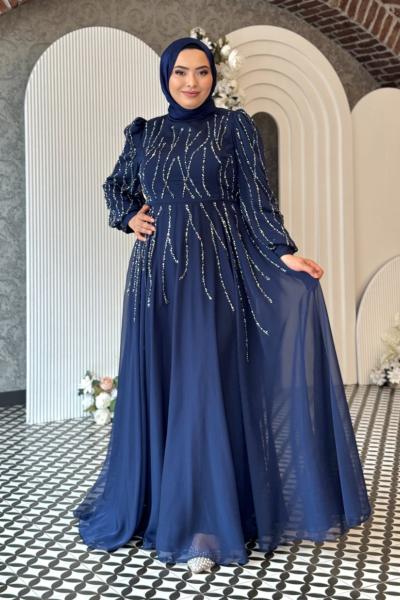 Kumsal Abiye Lacivert