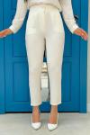 Selin Havuç Pantolon Beyaz