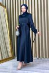 Sevgi Abiye Tesettür Koyu Lacivert