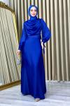 Zeynep Abiye Tesettür Saks Mavisi