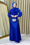 Zeynep Abiye Tesettür Saks Mavisi