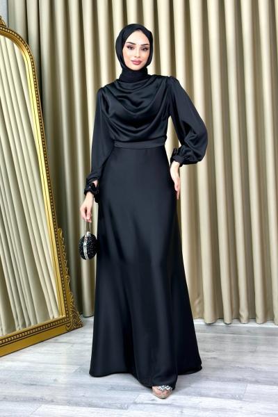 Zeynep Abiye Tesettür Siyah