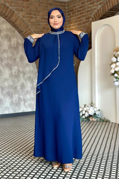 Deniz Abiye Tesettür Lacivert