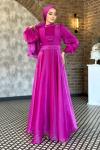 Mercan abiye tesettür Pembe