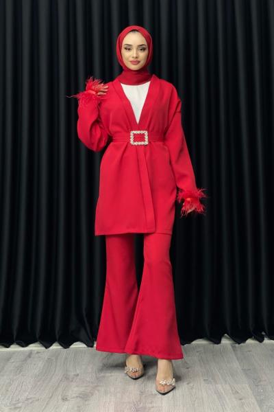 CEMRE PANTOLONLU TAKIM Bordo