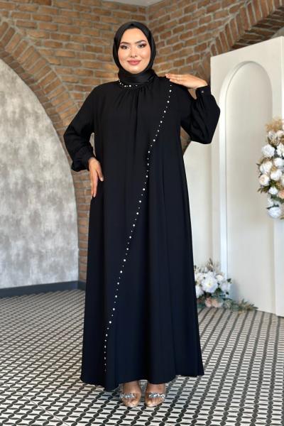 Derya Tesettür Abiye Siyah
