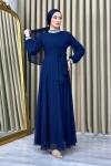 NİLÜFER Tesettür Abiye Lacivert
