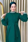 NİLÜFER Tesettür Abiye Zümrüt