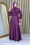 Zeynep Abiye Tesettür Mor