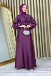 Zeynep Abiye Tesettür Mor