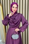 Zeynep Abiye Tesettür Mor