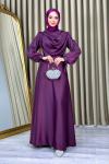 Zeynep Abiye Tesettür Mor