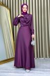 Zeynep Abiye Tesettür Mor