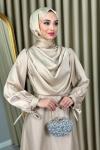 Zeynep Abiye Tesettür Bej