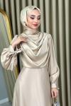 Zeynep Abiye Tesettür Bej