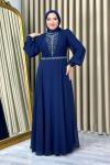 Hümeyra tesettür abiye Lacivert