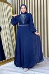 Hümeyra tesettür abiye Lacivert
