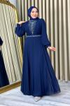 Hümeyra tesettür abiye Lacivert