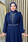 Hümeyra tesettür abiye Lacivert