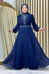 Hümeyra tesettür abiye Lacivert