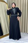 Hümeyra tesettür abiye Siyah