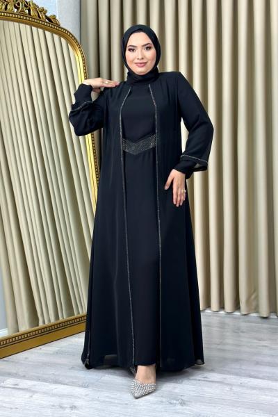 Firdevs tesettür abiye Siyah