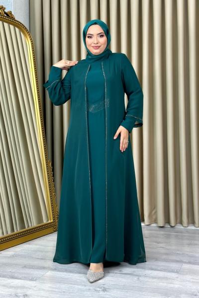 Firdevs tesettür abiye Zümrüt