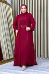 Firdevs tesettür abiye Bordo