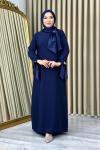 Sevilay tesettür abiye Lacivert