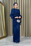Rabia tesettür abiye Lacivert