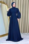Türkan tesettür abiye Lacivert