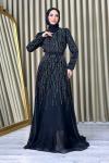 Gülnaz tesettür abiye Siyah