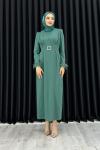 KEVSER ELBİSE Mint Yeşili
