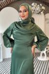 Yaren Abiye Tesettür Mint Yeşili
