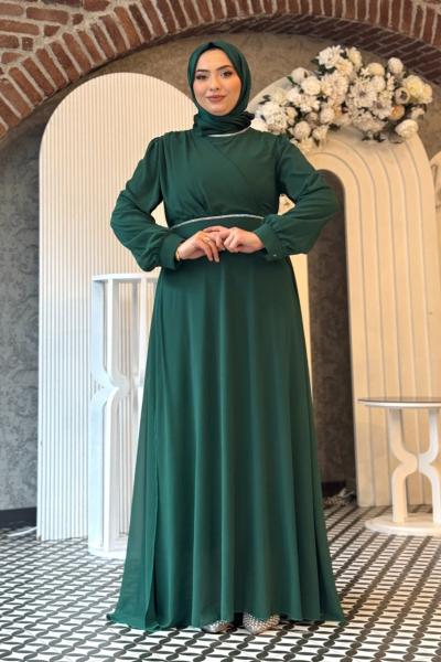 Füsun tesettür abiye Zümrüt