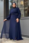 Füsun tesettür abiye Lacivert