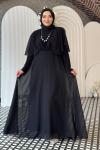 Şule tesettür abiye Siyah