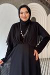 Şule tesettür abiye Siyah