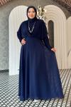 Şule tesettür abiye Lacivert