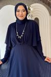 Şule tesettür abiye Lacivert