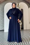 Şule tesettür abiye Lacivert