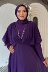 Şule tesettür abiye Mor