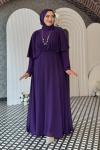 Şule tesettür abiye Mor